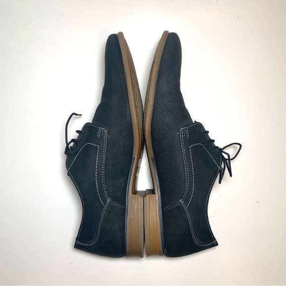 Jeffrey Tyler Men’s Jet Black Suede Oxford Lace-Up Shoes Size 13 EUC main image 6